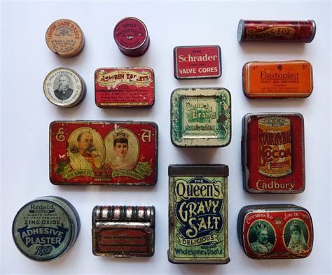 old metal tin that went around the house|how to use antique tins.